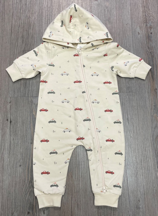 Cars Quincy Mae Hooded Jumpsuit, 3-6M