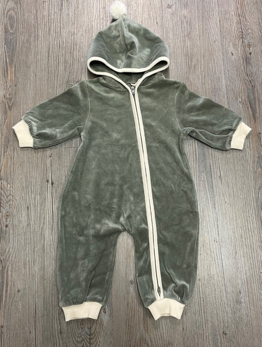 Forest Quincy Mae Velour Zip Jumpsuit, 3-6M