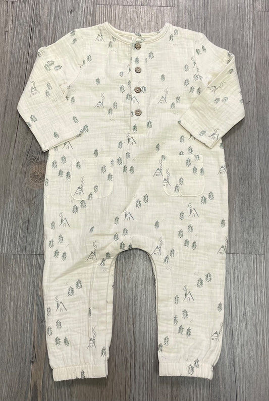 Woods Rylee + Cru Long Sleeves Woven Jumpsuit, 3-6M