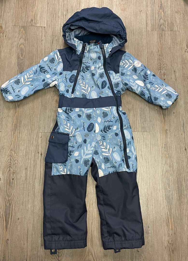 Blue JOUA Hooded Snowsuit, 2Y
