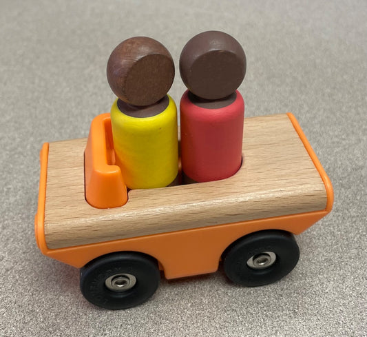 Multi Colour Lovevery Wooden Car, Small