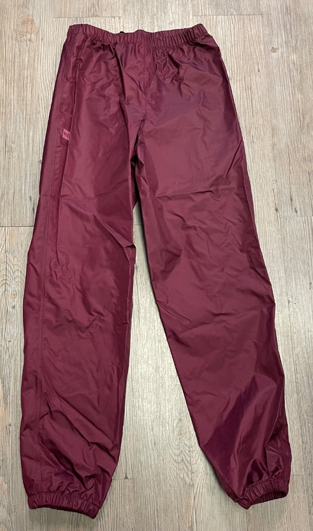 Maroon MEC Rain Pants, 14Y
