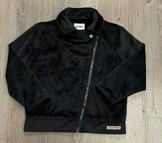 Black Hudson Velour Zip jacket, 2Y
