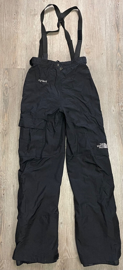 Black Northface Snow Pants With Suspender, Small