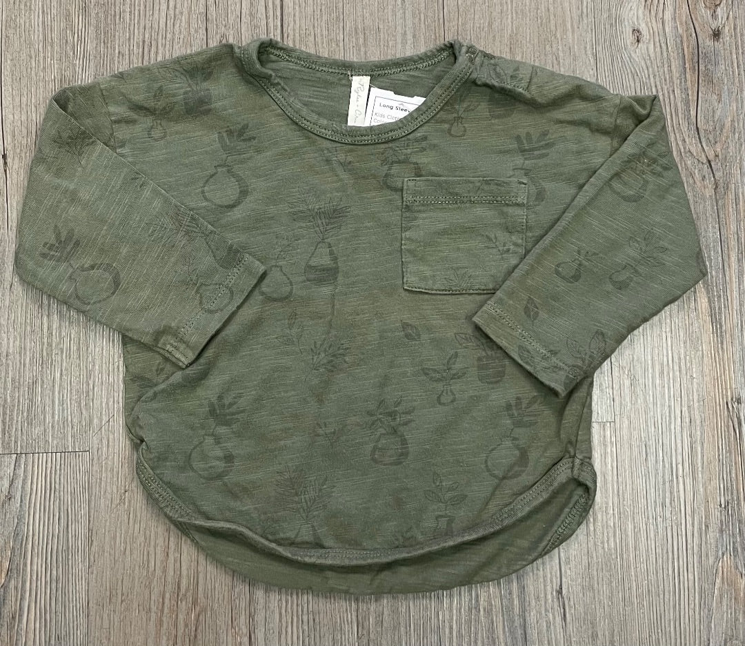 Green Rylee + Cru Long Sleeves Top, 6-12M