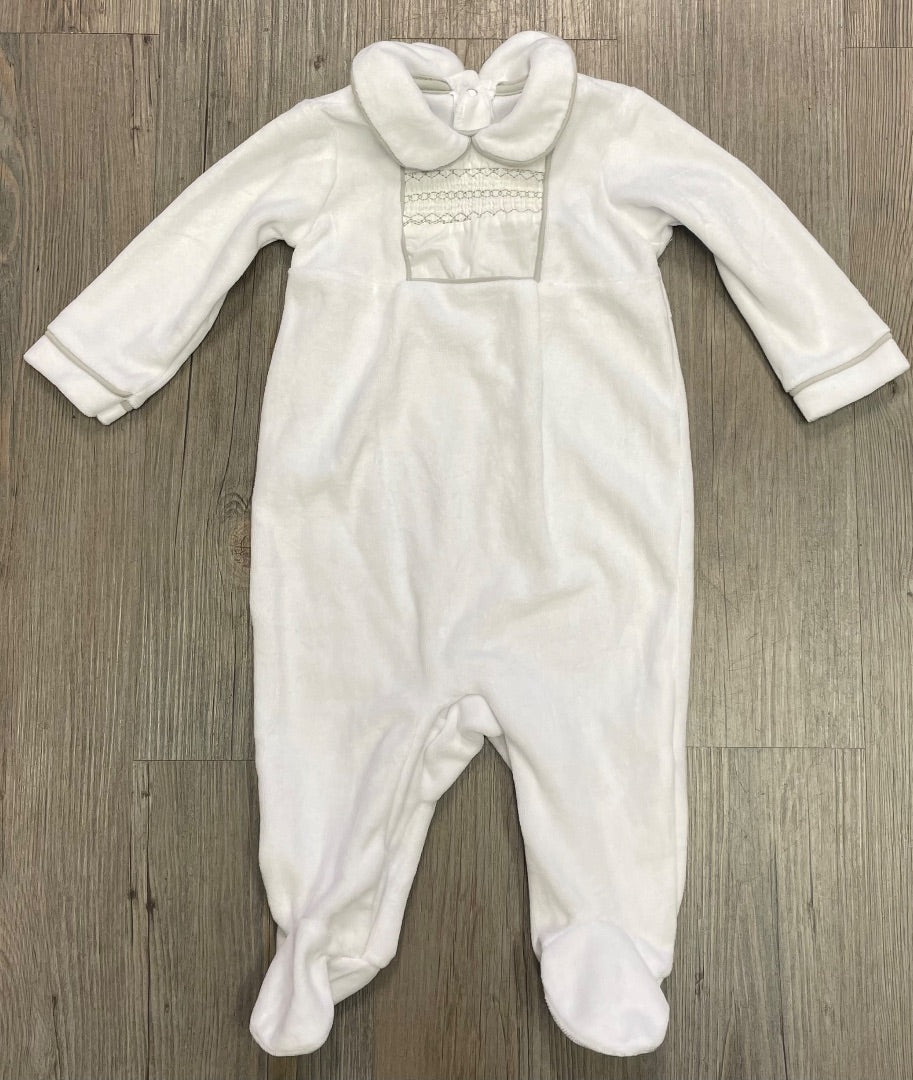 White Rock A Bye Baby Long Sleeves Footed Onesie, 6-9M