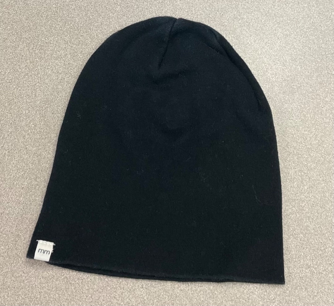 Black Mini Mioche Cotton Baby Hat, 12-24M