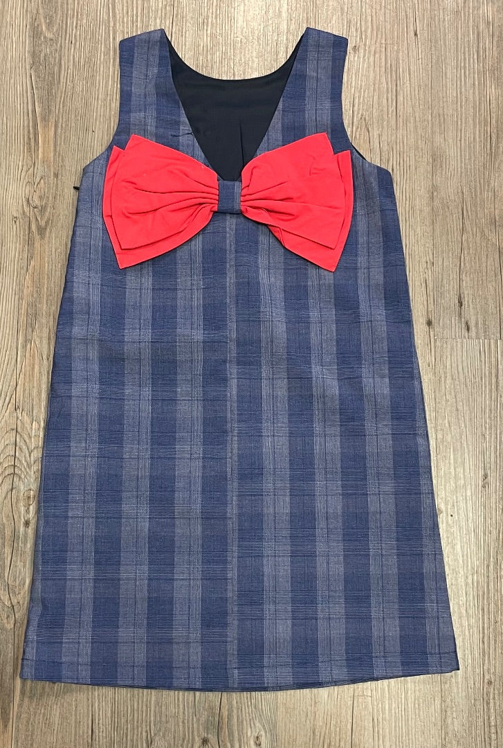 Blue Plaid Appaman Sleeveless Dress, 6Y