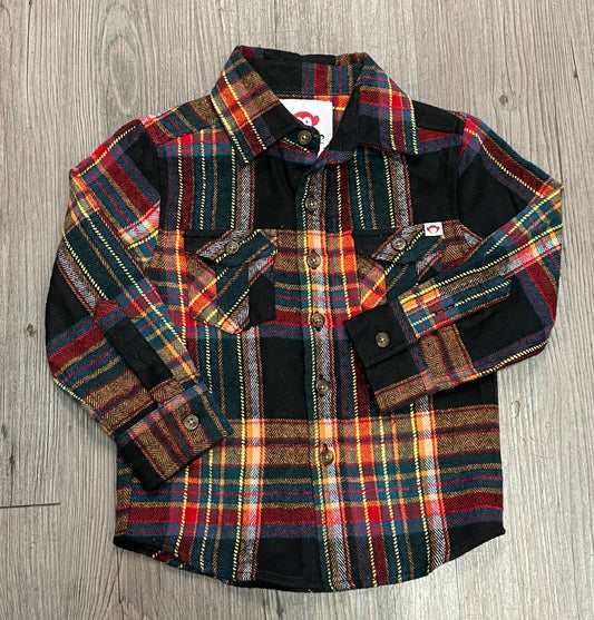 Plaid Appaman Flannel Shirt LS, 3Y