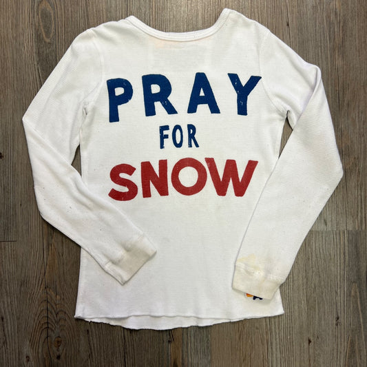 White  Aviator Nation Henley, 10Y
