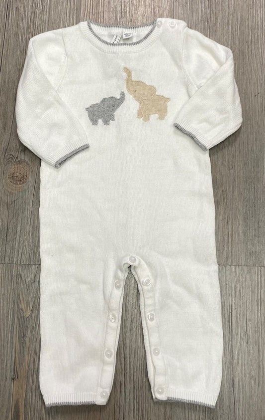White Janie & Jack Knit Onesie, 6-12M