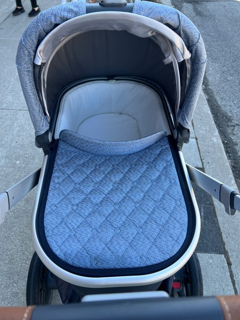 Blue Uppababy Single Vista Stroller, 0-4Y