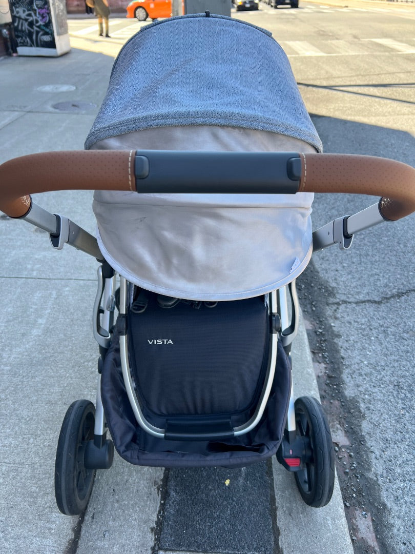 Blue Uppababy Single Vista Stroller, 0-4Y