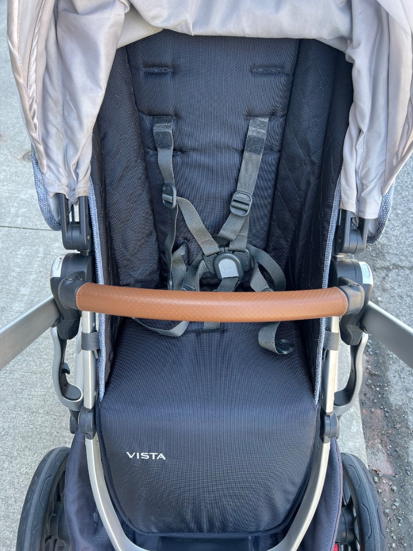Blue Uppababy Single Vista Stroller, 0-4Y