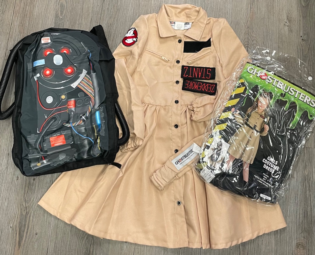 Tan Fun Ghostbuster Costume, 4-6Y