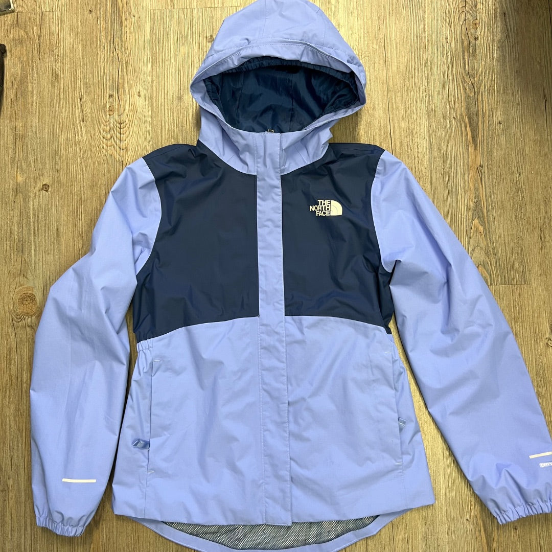Lavender Navy North Face Antora Rain Jacket, 14-16Y