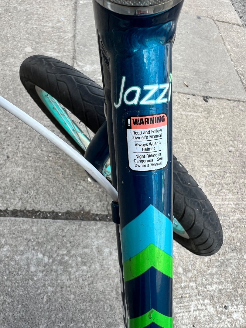 Blue Raleigh Jazzi Bike, 20 Inch