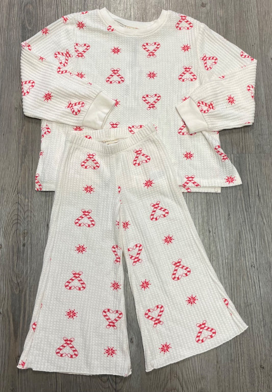 Ivory 2Pc Candy Cane Set F4A 18-24M