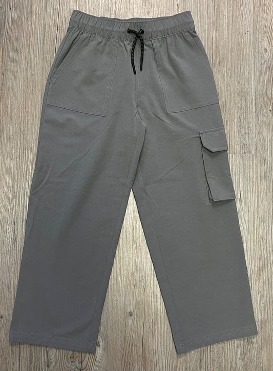 Smoked Grey F4A Carry On Tech Pant, 6-7Y