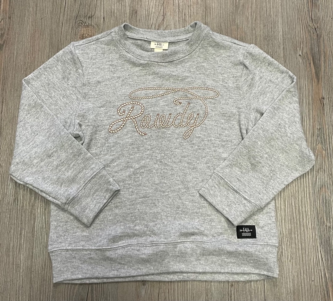 Heather Grey F4A Rowdy Hacchi, 6Y