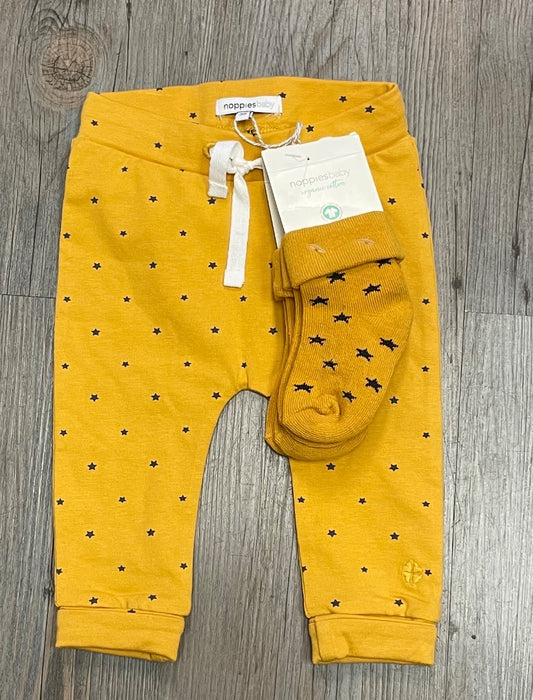 Mustard Noppies Pant And Socks, Newborn