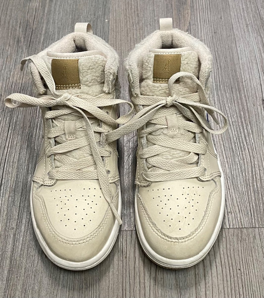 Beige Nike Jordan Shoes, 13Y