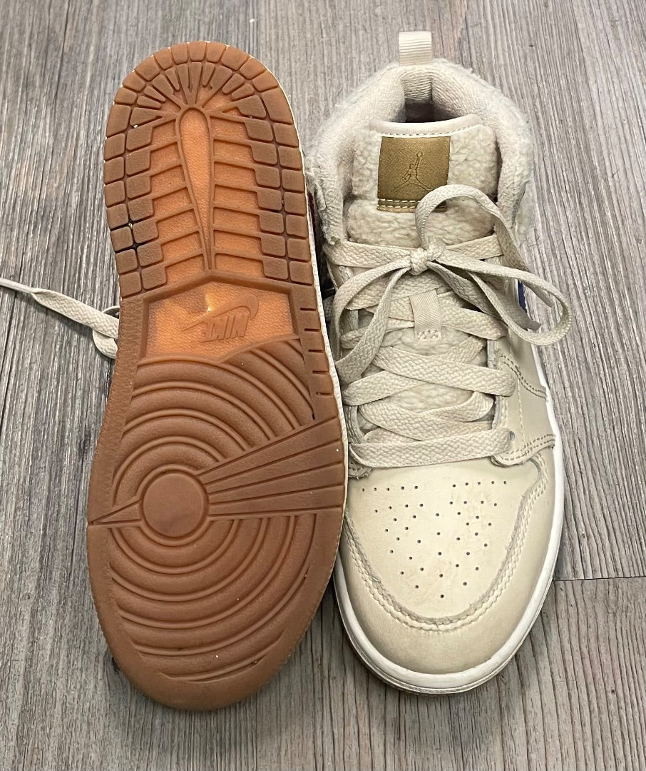 Beige Nike Jordan Shoes, 13Y