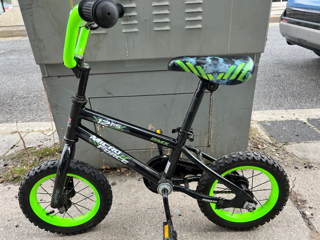Blue Green BMX Micro Force Bicycle, 12 Inch