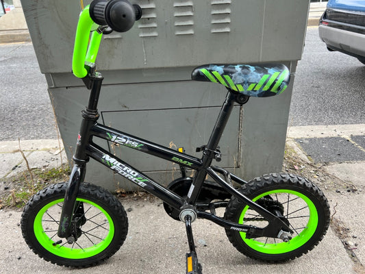 Blue Green BMX Micro Force Bicycle, 12 Inch