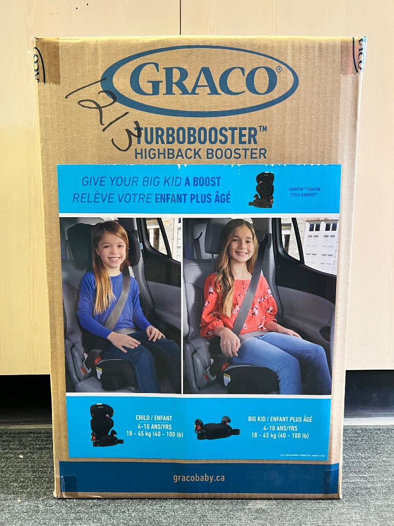 Black Graco Turbobooster, 4-10Years Old