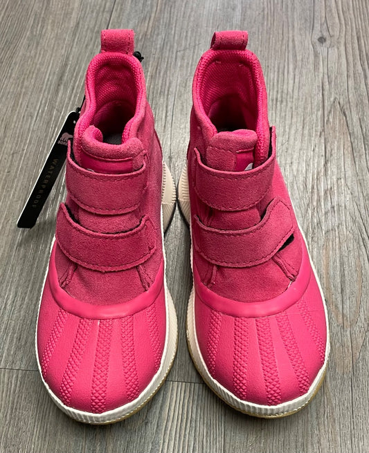 Pink Sorel Suede Winter Boots, 12Y