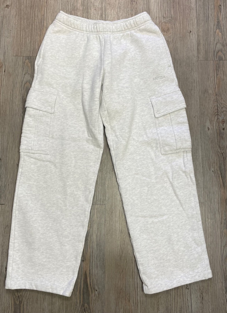 Grey TNA Cozy Sweatfleece Mega Cargo, 2XS