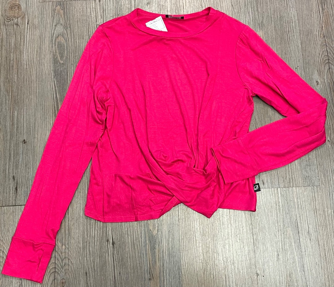 Pink Terez Long Sleeve Top, 10-12Y