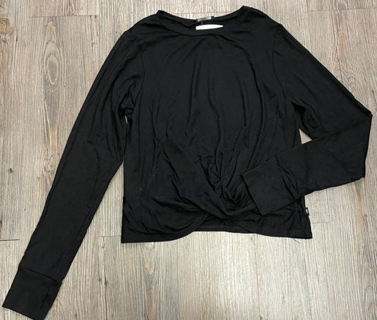 Black Terez Long Sleeve Top, 12-14Y