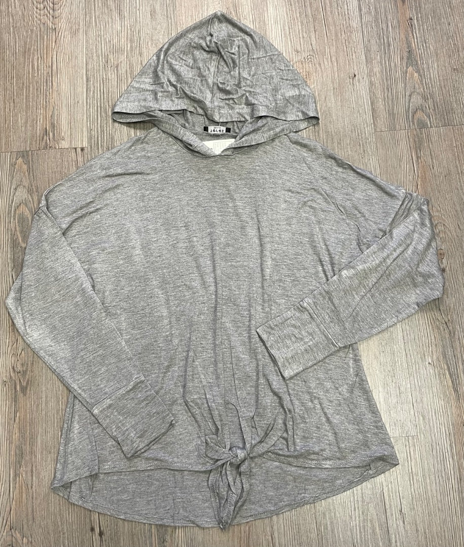 Grey Terez Pullover Hoodie, 10-12Y