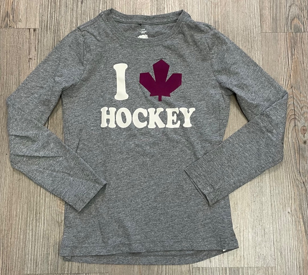 Grey Roots Long Sleeve Top, 7-8Y