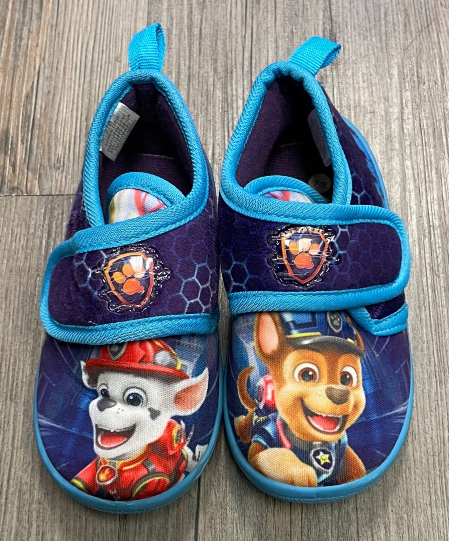 Multi Colour Paw Patrol Indoor Shoes, 7-8T