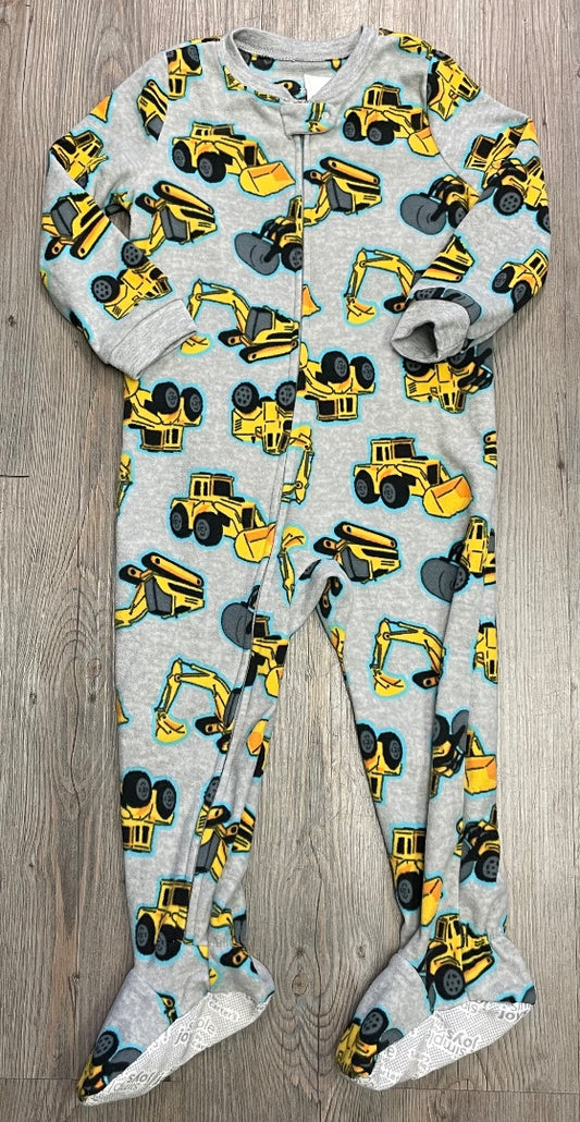 Construction Carters PJ Onesie, 3Y