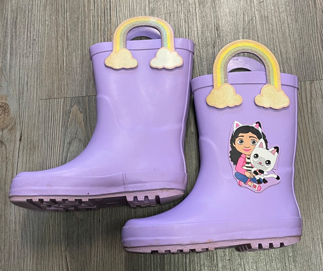 Lavander H&M Gabbys Doll House Rain Boots, 10T