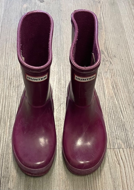 Magenta Hunter Rain Boots, 10T