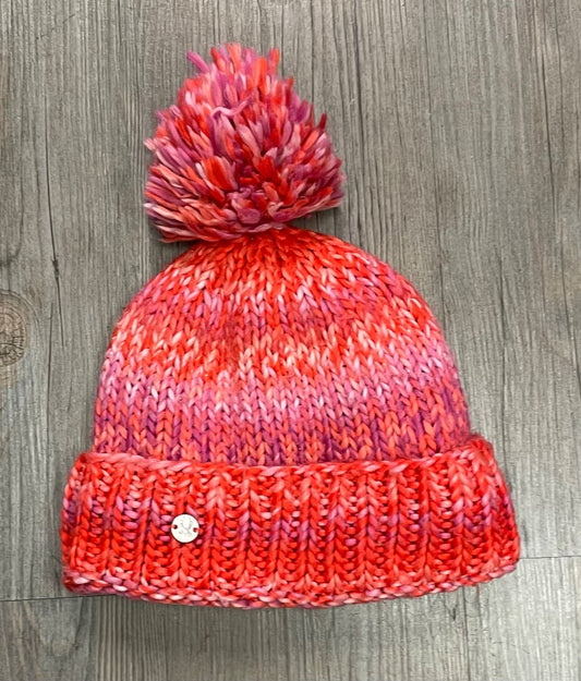 Multi Colour Spyder Knit Pom Hat, One Size Child