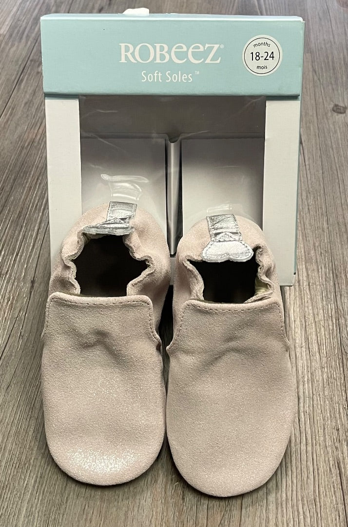 Pearl Pink Robeez Soft Soles Shoes, 18-24M