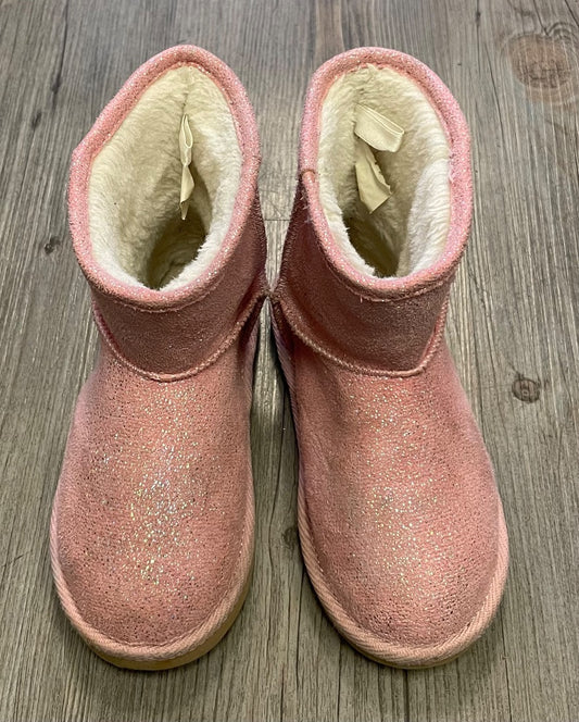 Pink  Fleecelined Boots, 9T