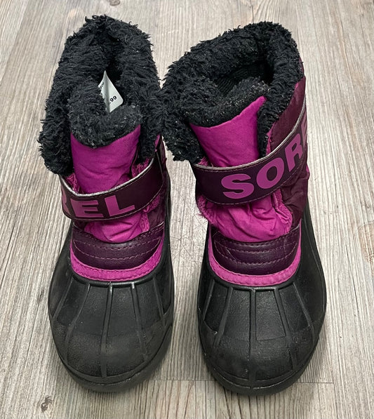 Magenta Sorel Winter Boots, 11Y