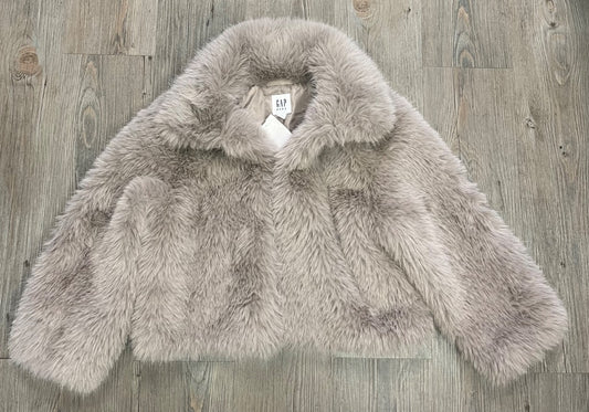 Natural Beige Gap Faux Fur Coat, 6-7Y