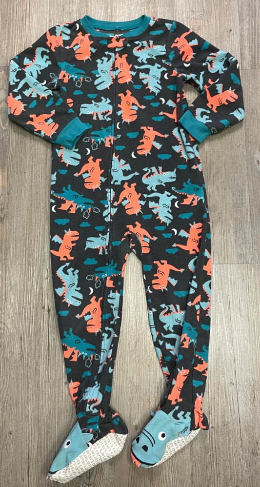 Dinosaur Carters PJ Fleece Onesie, 5Y