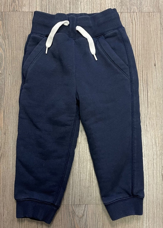 Navy Sherpa lined Jogger Pants