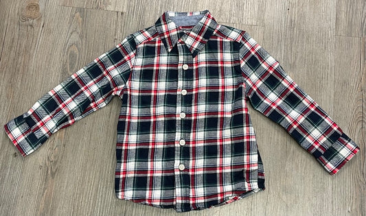 Plaid Long Sleeve Shirt Oshkosh 2Y