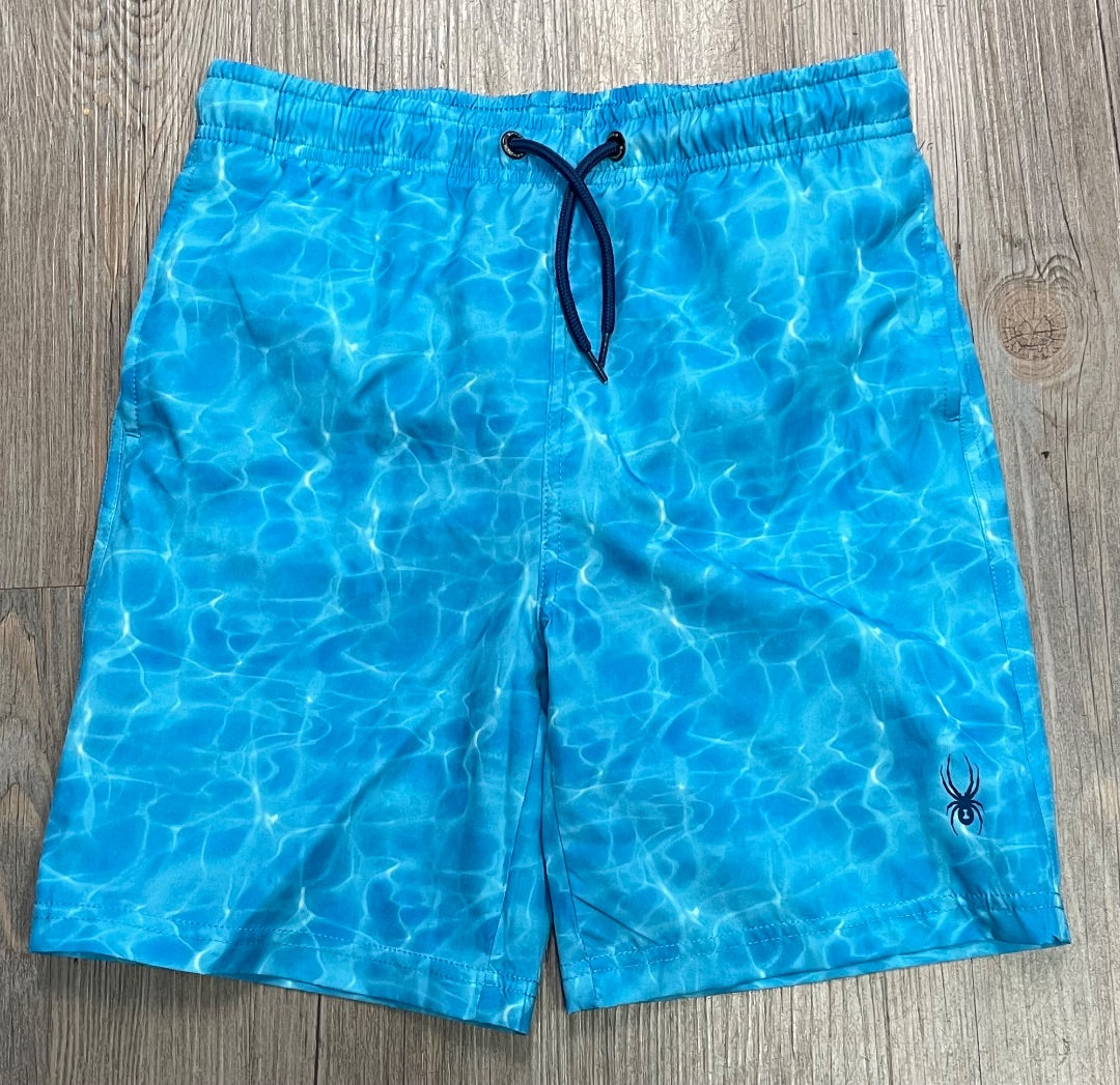Blue Spyder Swimming Shorts, 10-12Y