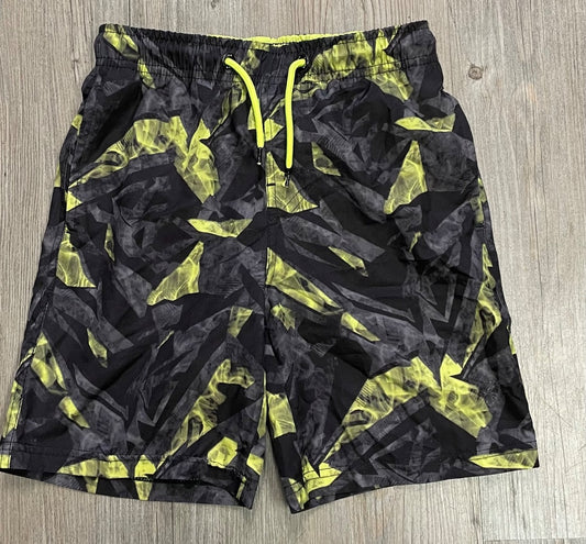 Black/Lime Spyder Swimming Shorts, 7-8Y